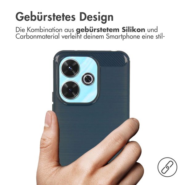 imoshion Brushed Back Cover für das Xiaomi Redmi 13 - Dunkelblau