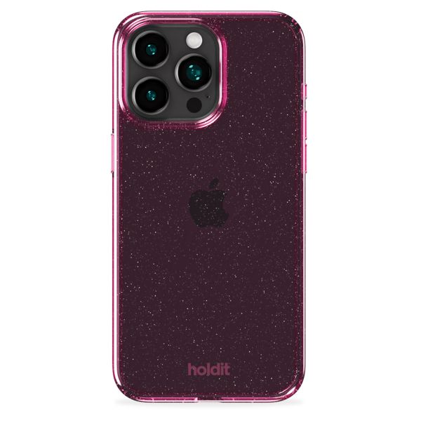 Holdit Glitzer Case Apple iPhone 15 Pro - Rosa