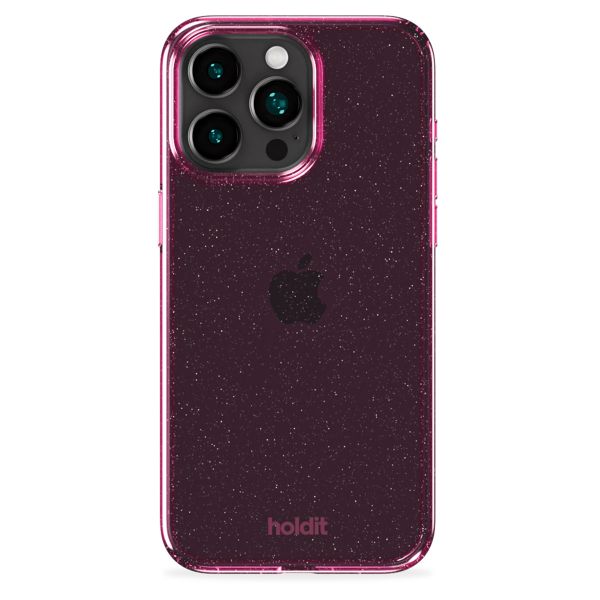 Holdit Glitzer Case für das iPhone 15 Pro - Pink