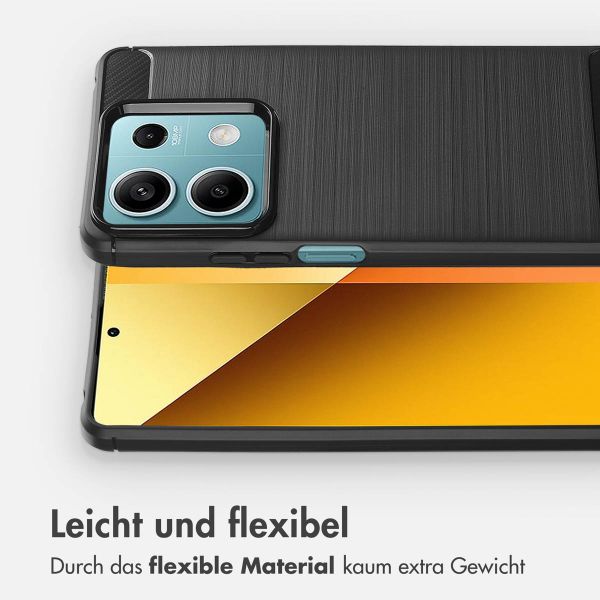 imoshion Brushed Back Cover für das Xiaomi Redmi Note 13 (5G) - Schwarz