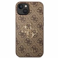 Guess 4G Metal Logo Back Cover für das Apple iPhone 14 - Braun