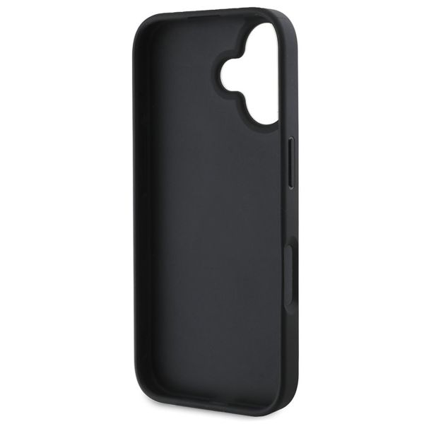 Guess 4G Metal Logo Back Cover Apple iPhone 16 - Schwarz