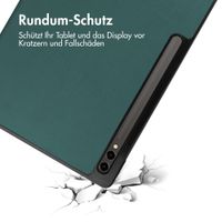 imoshion Trifold Klapphülle Samsung Galaxy Tab S10 Ultra / Tab S9 Ultra - Dunkelgrün