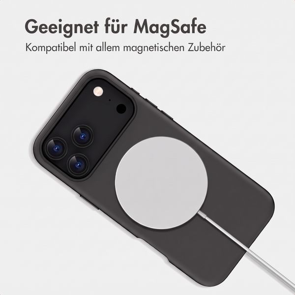 imoshion Color Backcover mit Thin MagSafe Ring Apple iPhone 18 Pro / 17 Pro - Schwarz