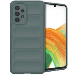 imoshion EasyGrip Back Cover für das Samsung Galaxy A33 - Dunkelgrün