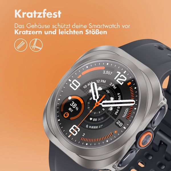imoshion Full Cover Hard Case Samsung Galaxy Watch Ultra 2 (2026) - Titanium Gray