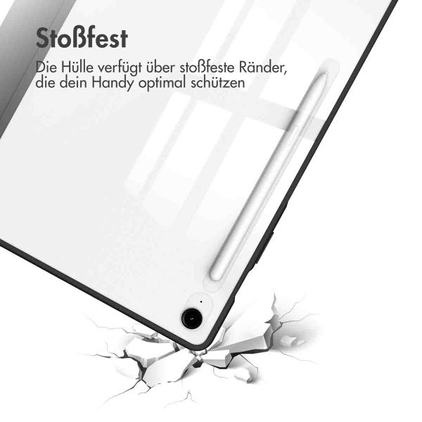 imoshion Trifold Hardcase Klapphülle Samsung Galaxy Tab S10 FE Plus - Schwarz