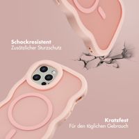 Selencia Wavy Backcover mit MagSafe Apple iPhone 12 (Pro) - Soft Pink