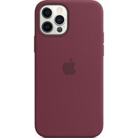 Apple Silikon-Case MagSafe iPhone 12 (Pro) - Plum