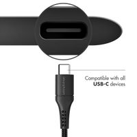 imoshion USB-C- auf USB-Kabel - Geflochtenes Gewebe - 1,5 m - Schwarz