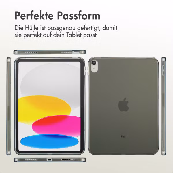 Accezz Frosted Backcover Apple iPad 11 (2025) 11 Zoll A16 / iPad 10 (2022) 10.9 Zoll - Schwarz