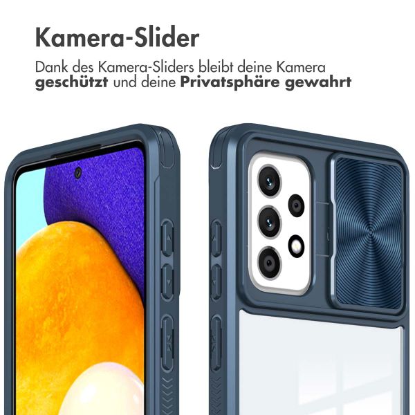 imoshion Back Cover mit Kameraschieber für das Samsung Galaxy A52(s) (5G/4G) - Dunkelblau