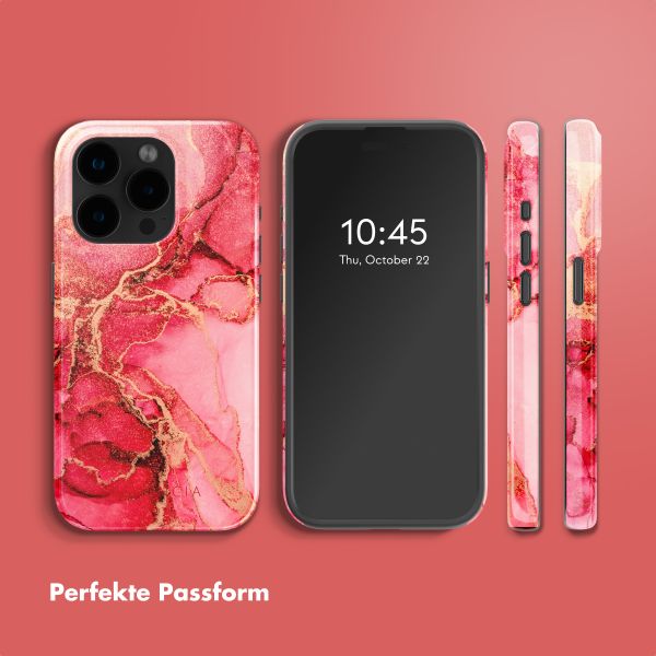 Selencia Vivid Tough Back Cover mit MagSafe für das iPhone 15 Pro - Rosy Marble