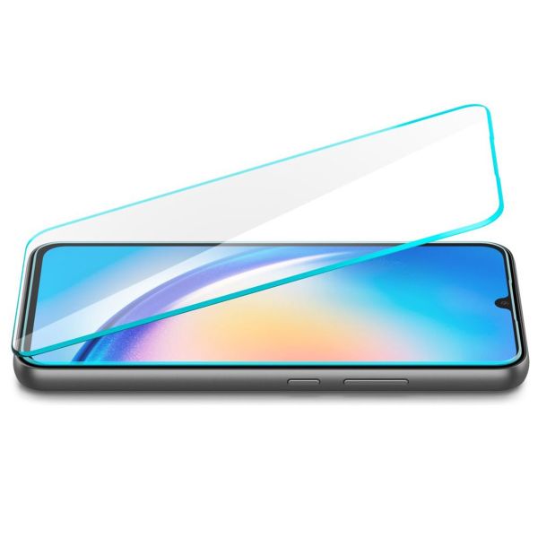 Spigen GLAStR Slim Displayschutzfolie + Applicator 2-pack für das Samsung Galaxy A34 (5G)