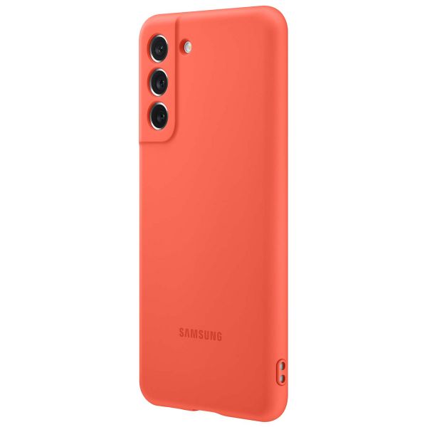 Samsung Original Silikon Cover für das Galaxy S21 FE - Coral