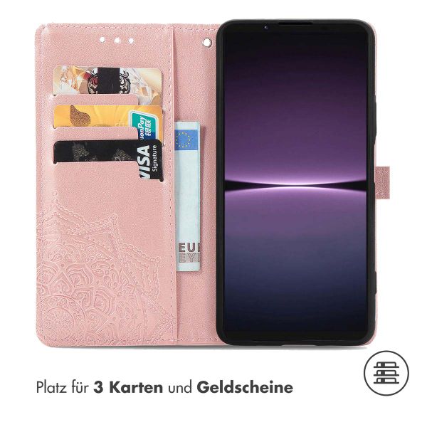 imoshion Mandala Klapphülle für das Sony Xperia 1 V - Rose Gold