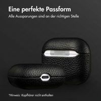 Accezz Echtleder Case  Apple Airpods 3 - Schwarz