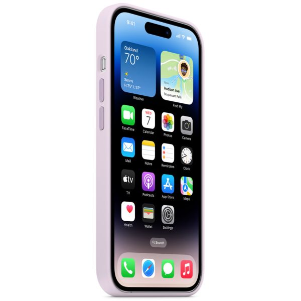 Apple Silikon-Case MagSafe für das Apple iPhone 14 Pro - Lila