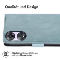 imoshion Luxuriöse Klapphülle Oppo A58 - Hellblau