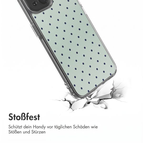 imoshion Design Hülle Apple iPhone 15 - Polka Dot Mintgroen