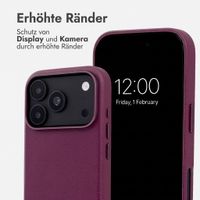 Accezz MagSafe Leather Backcover Apple iPhone 18 Pro Max / 17 Pro Max - Heath Purple