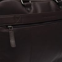 The Chesterfield Brand Boston Laptoptasche 15-15.6 Zoll - Echtes Leder - Dunkelbraun