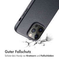 Accezz MagSafe Leather Backcover für das iPhone 14 Pro Max - Onyx Black