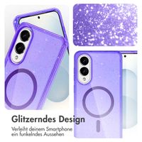 imoshion Sparkle Back Cover mit MagSafe Samsung Galaxy S25 Edge - Violett
