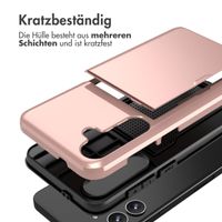 imoshion Backcover mit Kartenfach Samsung Galaxy S24 Plus - Rosé gold