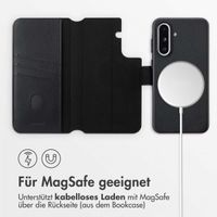 Accezz 2-in-1 Klapphülle aus Leder mit MagSafe Samsung Galaxy A36 / A56 - Onyx Black