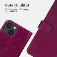 imoshion Design Klapphülle Apple iPhone 13 - Crush Check Coral Dust
