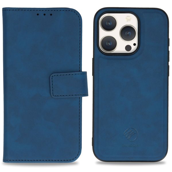 imoshion Entfernbare 2-1 Luxus Klapphülle für das iPhone 15 Pro - Blau