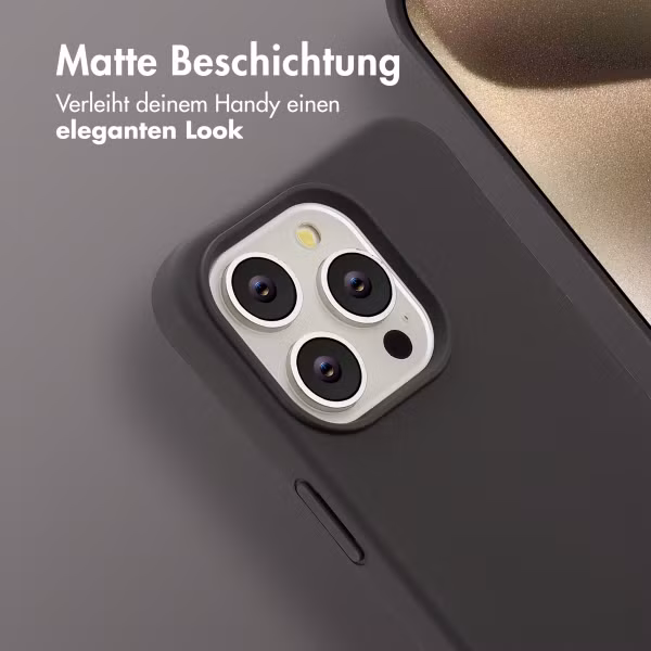 imoshion Color Backcover mit abnehmbarem Handykette und MagSafe Apple iPhone 15 Pro - Black Coffee