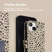 imoshion Design Klapphülle Apple iPhone 14 - Black And White Dots