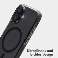 Accezz Lite Backcover mit MagSafe | Fluted | Apple iPhone 16 - Schwarz