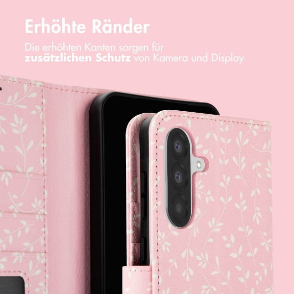 imoshion Design Klapphülle Samsung Galaxy A56 - Pink Bazaar Flowers