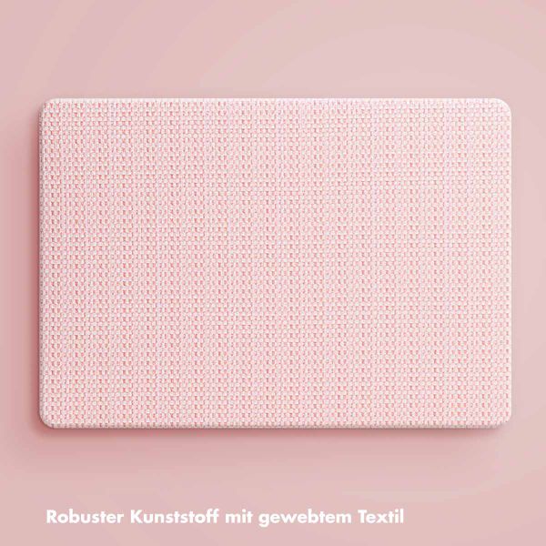 Selencia Cover mit gewebter Oberfläche für das MacBook Air 13 Zoll (2018-2020) - A1932 / A2179 / A2337 - Rosa