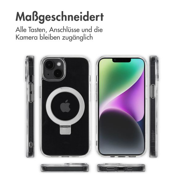 Accezz Ring Stand Backcover mit MagSafe Apple iPhone 14 - Transparent