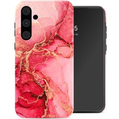 Selencia Vivid Tough Back Cover für das Samsung Galaxy A55 - Rosy Marble