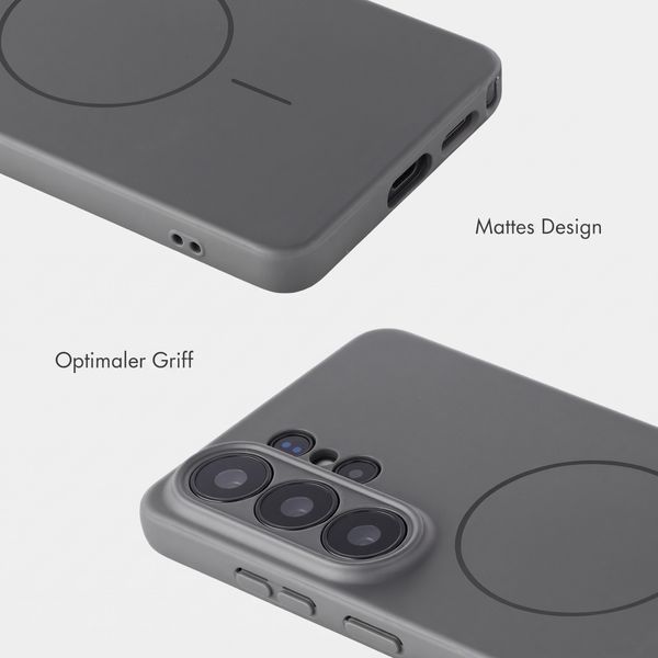 Accezz Grip Backcover mit MagSafe Samsung Galaxy S26 Ultra - Grau