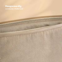 Selencia Cord Laptop Hülle 13-14 Zoll - Laptop Sleeve - Beige