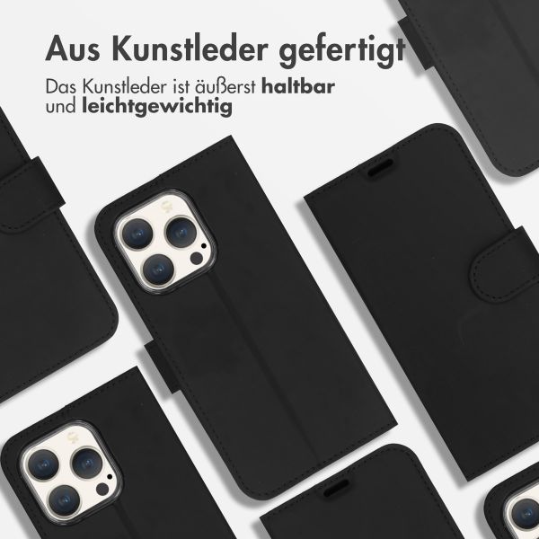 Accezz Wallet TPU Klapphülle Apple iPhone 15 Pro - Schwarz