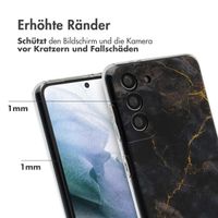 imoshion Design Hülle für das Samsung Galaxy S21 - Black Marble