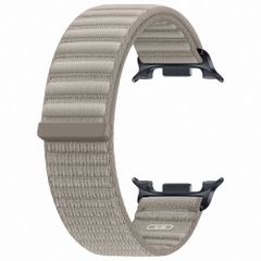 Samsung Original Fabric Armband für  Samsung Galaxy Watch 9 (40/44mm) / Watch 8 (40/44mm) / Classic (46mm) - Größe S/M - Cream