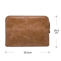 dbramante1928 Skagen Pro+ Sleeve - Laptop Hülle 14 Zoll - Laptop Sleeve - Echtes Leder - MacBook Pro 14 Zoll - Tan