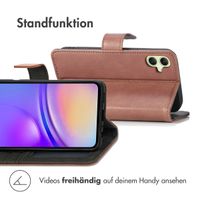 imoshion Luxuriöse Klapphülle Samsung Galaxy A05s - Braun