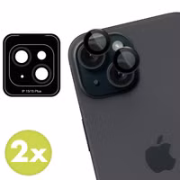 imoshion 2er-Pack Objektivschutz für Kamera für das Apple iPhone 15 / 15 Plus - Black