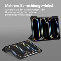 Accezz Smarte Klapphülle aus Silikon Apple iPad Pro 13 (2024) M4 - Schwarz
