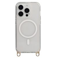 Selencia Rivièra MagSafe Backcover mit abnehmbarem Haken Apple iPhone 15 Pro - Transparent