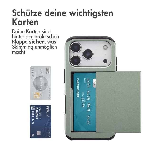 imoshion Backcover mit Kartenfach Apple iPhone 17 Pro - Grün